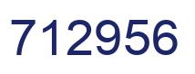 Número 712956 imagen azul