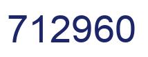 Number 712960 blue image