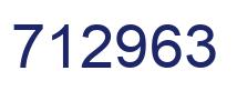 Number 712963 blue image
