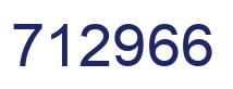 Number 712966 blue image