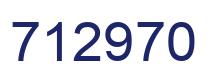 Number 712970 blue image