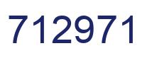 Number 712971 blue image