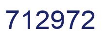 Number 712972 blue image