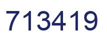 Número 713419 imagen azul