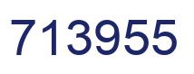 Number 713955 blue image