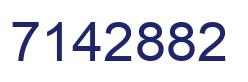 Número 7142882 imagen azul
