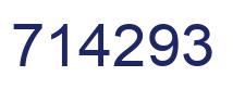 Número 714293 imagen azul