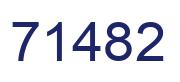 Number 71482 blue image