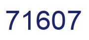 Number 71607 blue image