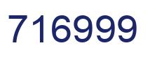 Number 716999 blue image