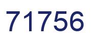 Número 71756 imagen azul
