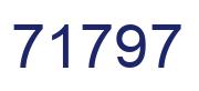 Número 71797 imagen azul