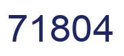 Número 71804 imagen azul