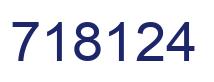 Número 718124 imagen azul