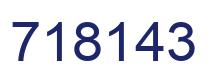 Número 718143 imagen azul