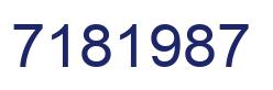 Número 7181987 imagen azul