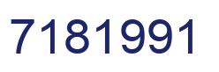 Número 7181991 imagen azul