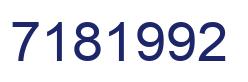 Número 7181992 imagen azul