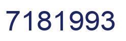 Número 7181993 imagen azul