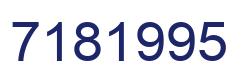 Número 7181995 imagen azul