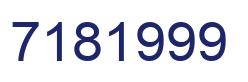 Número 7181999 imagen azul
