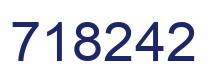Number 718242 blue image