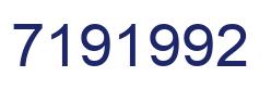 Number 7191992 blue image