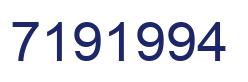 Number 7191994 blue image