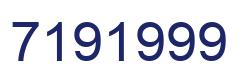 Number 7191999 blue image
