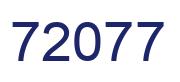 Number 72077 blue image