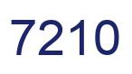 Number 7210 blue image