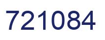 Number 721084 blue image