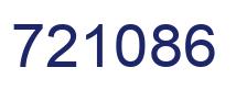 Number 721086 blue image