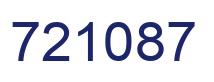 Number 721087 blue image