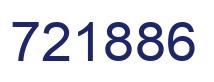 Number 721886 blue image