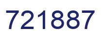Number 721887 blue image