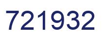 Number 721932 blue image