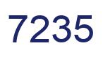 Number 7235 blue image