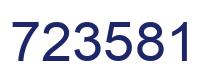 Número 723581 imagen azul