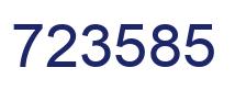 Número 723585 imagen azul