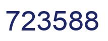 Number 723588 blue image