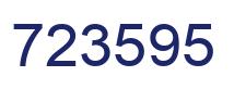 Número 723595 imagen azul