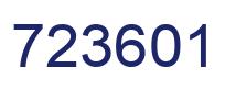 Número 723601 imagen azul