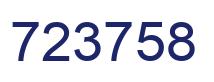Number 723758 blue image