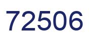 Number 72506 blue image