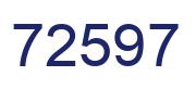 Número 72597 imagen azul