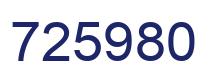 Number 725980 blue image