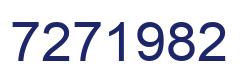 Number 7271982 blue image