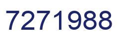 Number 7271988 blue image