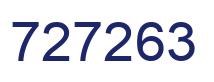 Number 727263 blue image
